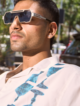 Lightweight Oversized Streetwear - Goblet Cascade Printed Shirt