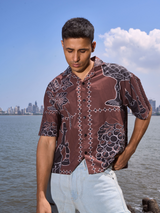 Grapes Redefined Men's Printed Shirt - Lightweight Oversized Shirt