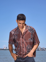 Grapes Redefined Men's Printed Shirt - Lightweight Oversized Shirt