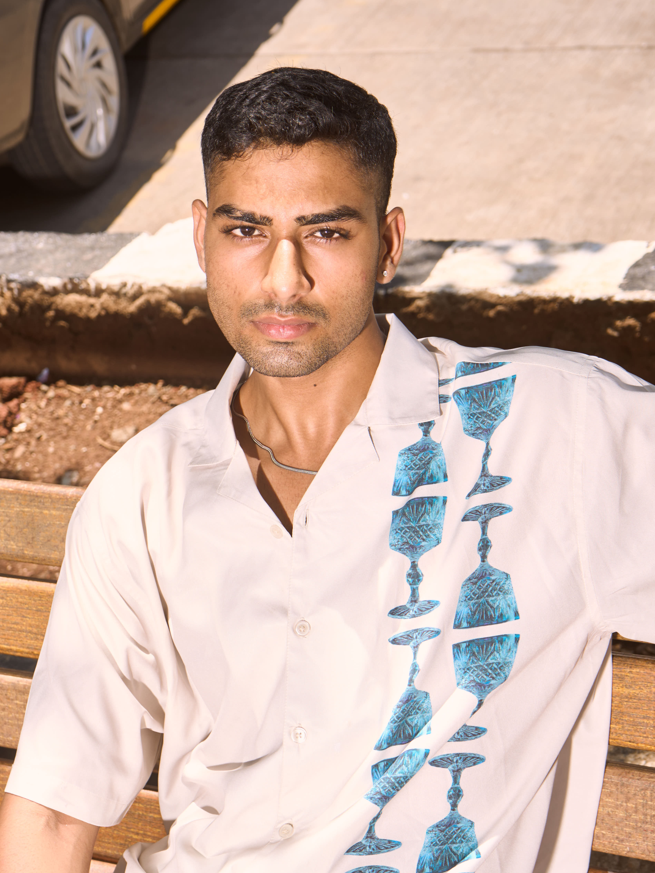 Lightweight Oversized Streetwear - Goblet Cascade Printed Shirt