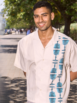 Lightweight Oversized Streetwear - Goblet Cascade Printed Shirt