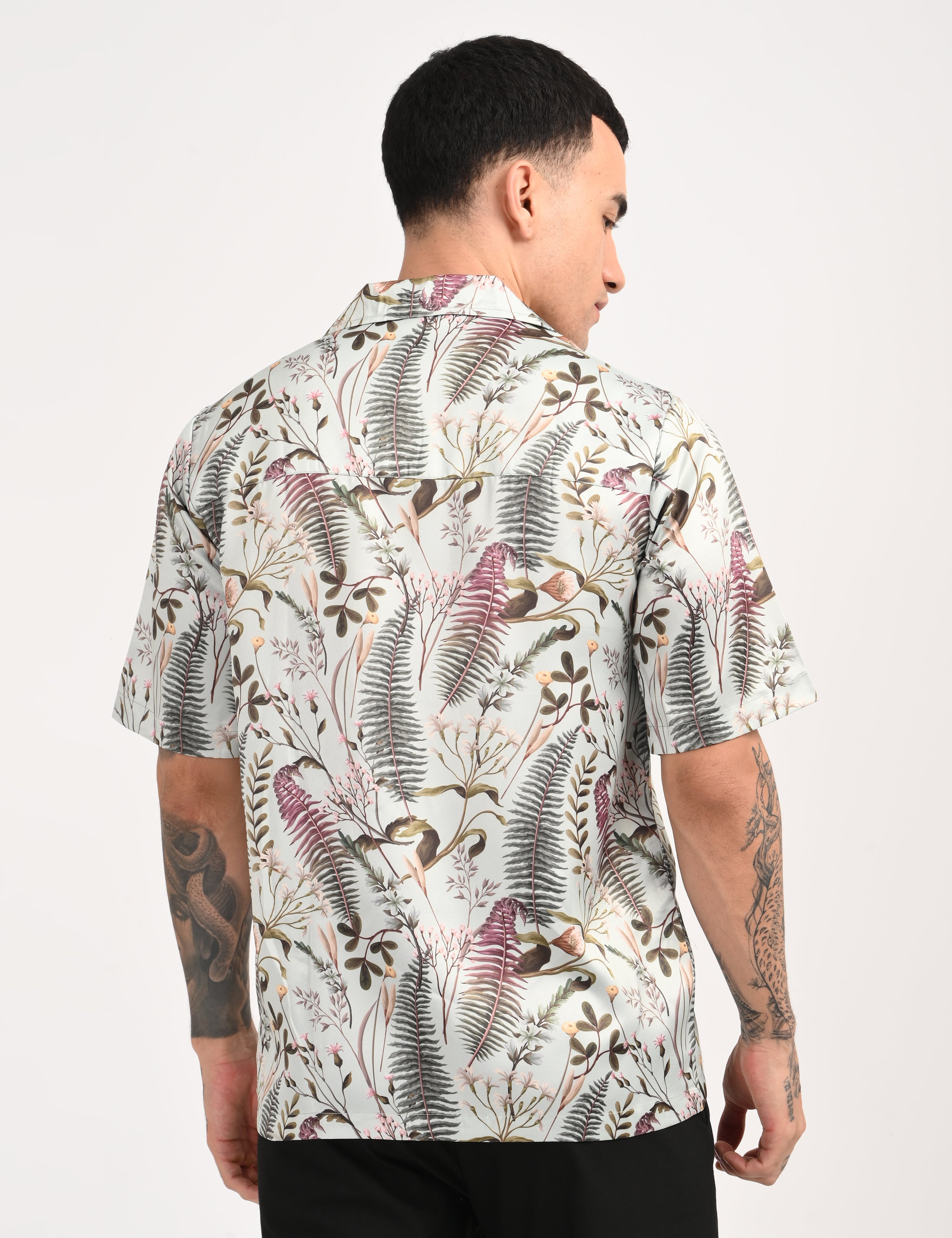 Spring Shirt - Relaxed Fit Men's Printed Shirt