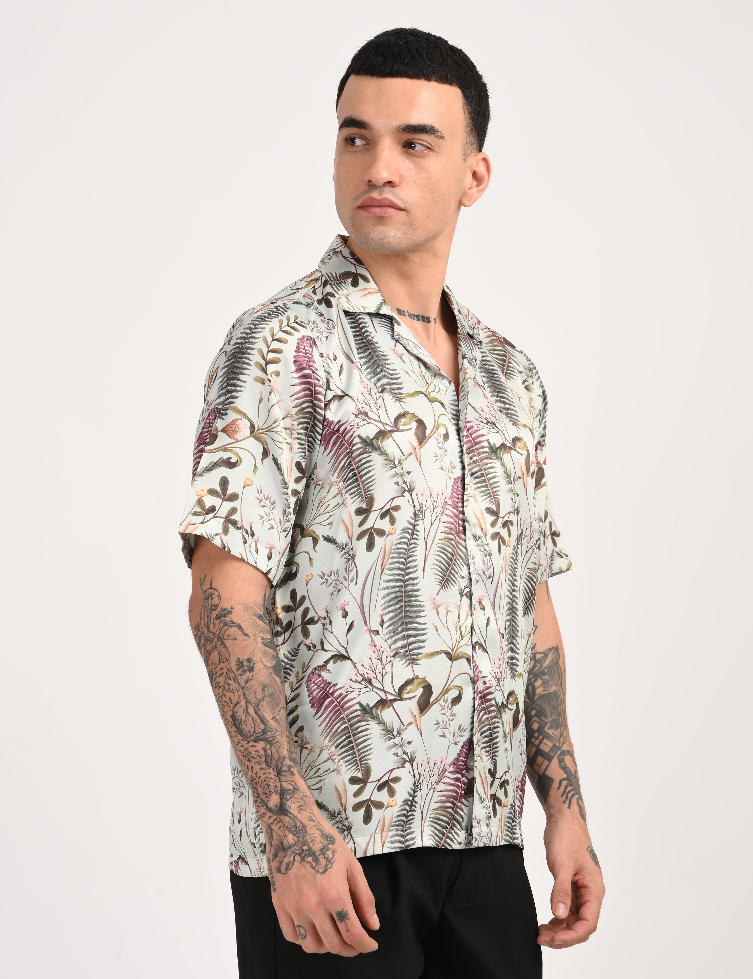 Spring Shirt - Relaxed Fit Men's Printed Shirt