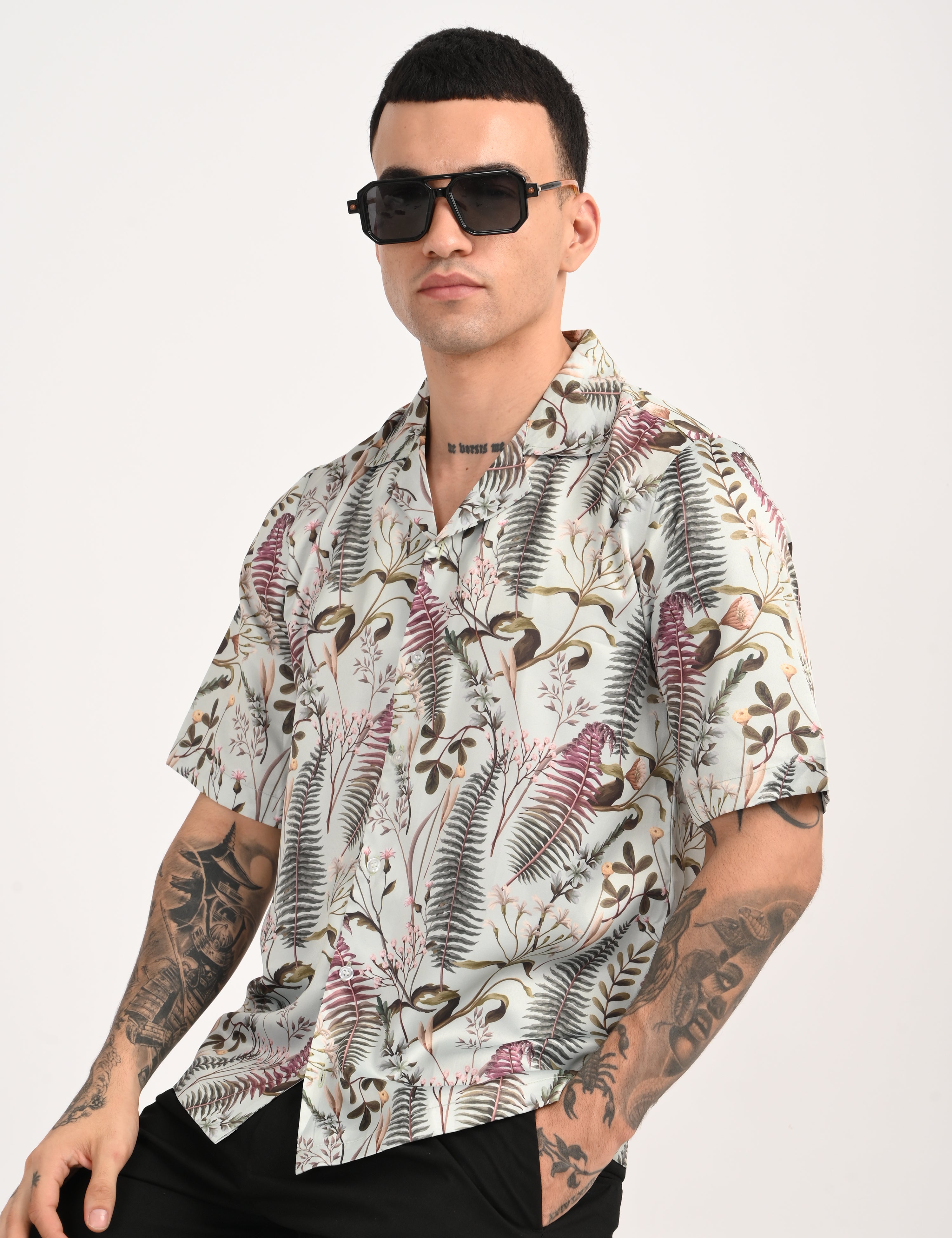 Spring Shirt - Relaxed Fit Men's Printed Shirt