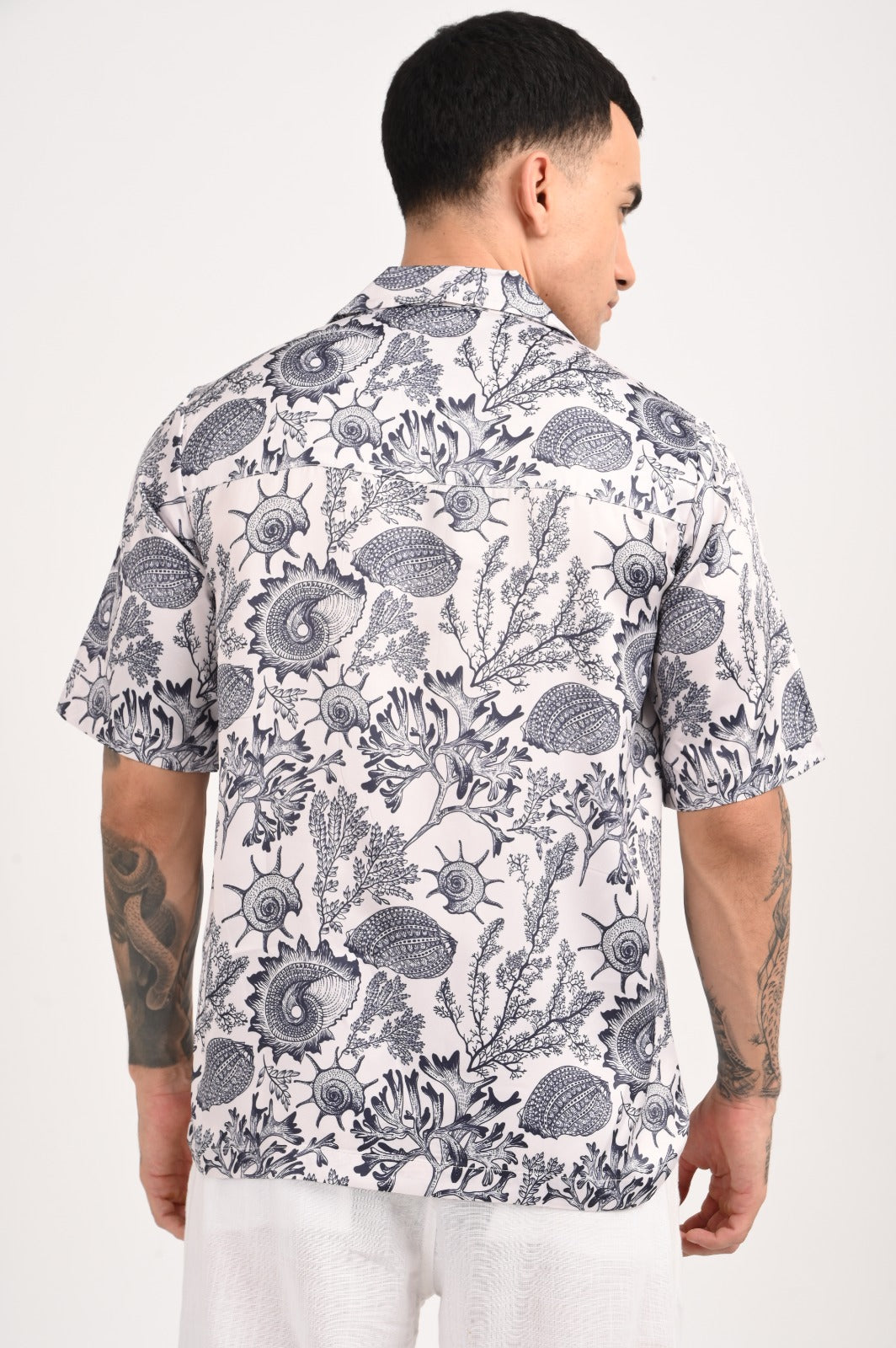 Coral Breeze Shirt - Relaxed Fit Men's Printed Shirt