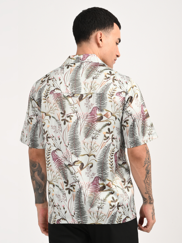 Spring Shirt - Relaxed Fit Men's Printed Shirt
