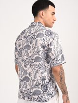 Coral Breeze Shirt - Relaxed Fit Men's Printed Shirt
