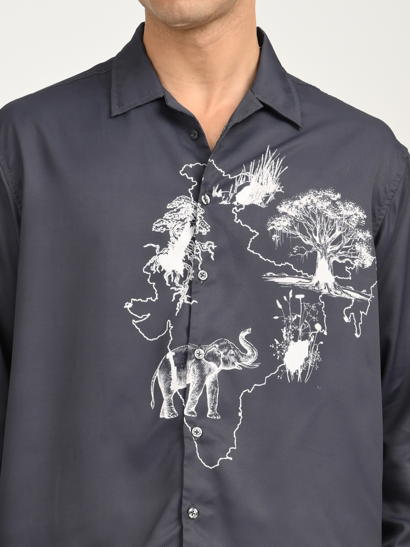 Incredible India Shirt - Relaxed Fit Men's Printed Shirt
