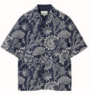 Dark Coral Breeze Shirt - Relaxed Fit Men's Printed Shirt