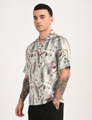 Spring Shirt - Relaxed Fit Men's Printed Shirt