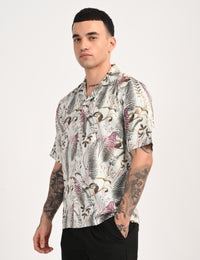Spring Shirt - Relaxed Fit Men's Printed Shirt