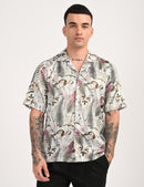 Spring Shirt - Relaxed Fit Men's Printed Shirt