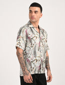 Spring Shirt - Relaxed Fit Men's Printed Shirt
