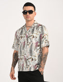 Spring Shirt - Relaxed Fit Men's Printed Shirt