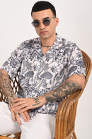 Coral Breeze Shirt - Relaxed Fit Men's Printed Shirt