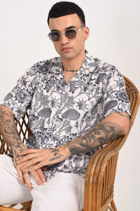 Coral Breeze Shirt - Relaxed Fit Men's Printed Shirt